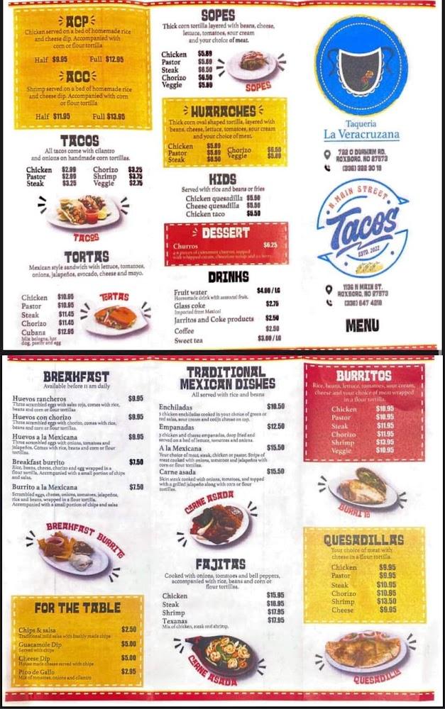 N Main Street Tacos Menu image 3
